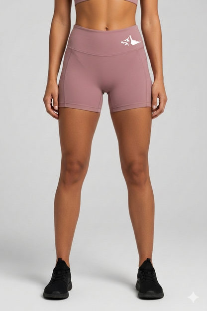 High-Waisted Training Shorts